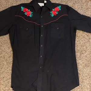 Black Rose pearlsnap